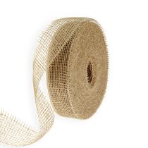 Ruban de jute nature 5cm 40m