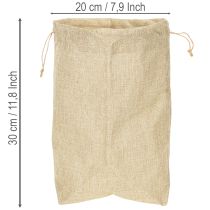 Article Sac en jute 20×10cm H30cm Sac cadeau
