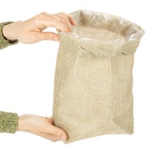 Article Sac en jute 20×10cm H30cm Sac cadeau