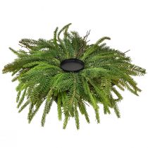 Article Bougeoir avec sapin artificiel vert pour bougies piliers Ø50cm