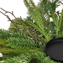 Article Bougeoir avec sapin artificiel vert pour bougies piliers Ø50cm