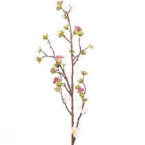 Branche de fleurs de cerisier rose 95cm