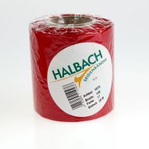 Article Ruban festif pour couronne, rouge, aspect soie, 100 mm de large, 25 m de long, ruban décoratif, ruban pour nœud, ruban cadeau, décoration de Noël