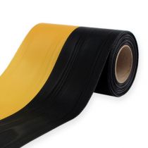 Article Rubans de couronne moiré jaune-noir 150 mm