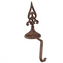 Article Porte couronne rouille support vintage pour debout en fonte H29cm