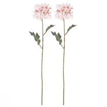 Article Chrysanthèmes Artificiels Rose Mauve Ø13cm L72cm 2pcs