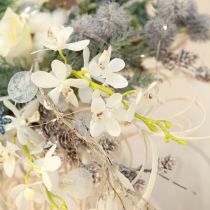 Article Orchidées artificielles à fleurs blanches Ø 3,5–5 cm L 38 cm 2 pièces