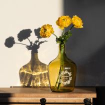 Article Renoncule artificielle, fleur unique pour une décoration élégante et facile d'entretien, 51 cm, lot de 3.