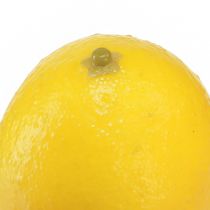 Article Fruit décoratif citron artificiel Ø4,5cm H6,5cm 12 pcs