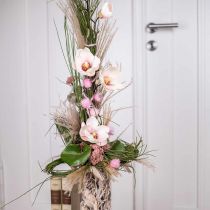 Branches de magnolia artificielles Fleurs artificielles roses H40cm 4pcs en bouquet