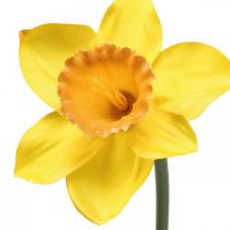 Jonquille artificielle fleur de soie jonquille jaune 59cm