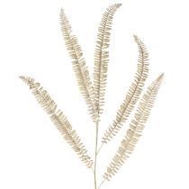 Article Fougère artificielle ramifiée blanche crème plantes artificielles L120cm