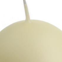 Bougies boule 60mm crème 16pcs