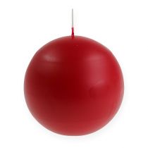 Bougies boule 100mm rouge 6pcs