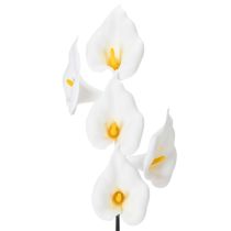 Article Kalla artificielle blanche avec pistil jaune 35cm Lot de 10