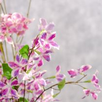 Article Branche de clématite artificielle, décoration de table longue durée, 110 cm, lot de 3