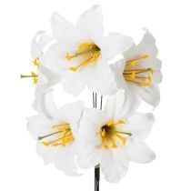 Article Kunstfleurs Lys Blanc avec Fil 35cm Set de 5