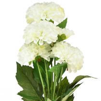 Article Fleurs artificielles dahlias décoratifs blanc artificiel 50cm