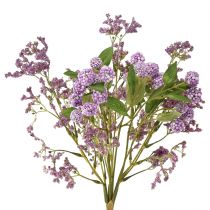 Article Bouquet de fleurs artificielles fleurs en soie branche de baies violet 51cm
