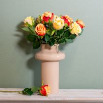 Article Composition de roses artificielles, un élément intemporel qui sublimera tout intérieur avec élégance, 44 cm, 6 pièces