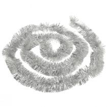 Article Guirlande de guirlandes argentées scintillantes 270 cm – parfaite pour les décorations festives – polyvalente