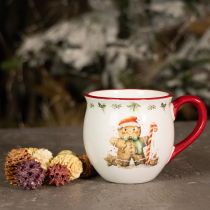 Article Mug bonhomme en pain d&#39;épices en céramique de Noël H9,5 cm