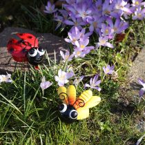 Article Coccinelle Abeille Décoration en Métal avec Aimant Assortiment 9,5 cm 2pcs