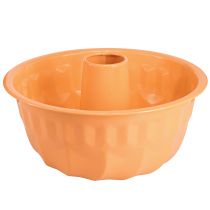 Article Moule à gâteau Bundt décoratif en métal orange Ø23cm H12cm