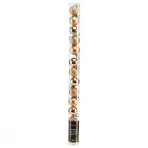 Article Mini boules de sapin de Noël bronze incassable Ø3cm H3,5cm 14pcs