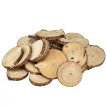 Article Mini disques en bois disques décoratifs pour sapin naturel Ø3-6cm 600g