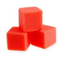 Mousse humide mini-cube rouge 300p