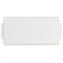 Article Plateau sandwich blanc OASIS® pour l'art floral et la décoration, 23 x 11 x 2,5 cm, lot de 25 pièces