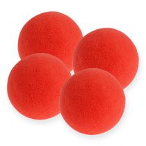 Article Boules de mousse florale couleur rouge 9 cm (lot de 4)