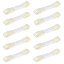 Article Ruban décoratif cadeau crème lisière 15 mm 3 m 10 pièces