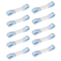 Article Ruban décoratif cadeau bleu clair lisière bleue 15 mm 3 m 10 pièces
