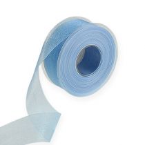 Article Ruban organza bleu 40mm 50m