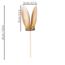 Article Décorations de Pâques, oreilles de lapin, piquets de jardin au charme rétro pour embellir votre jardin à Pâques, 35 cm, lot de 2