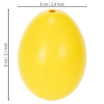Article Décoration de Pâques en forme d'œufs d'oie véritables, pour une décoration printanière, 8 cm, lot de 10.