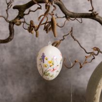 Article Œufs de Pâques décoratifs avec motifs floraux en plastique 6 cm - Lot de 6