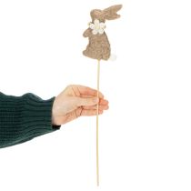 Article Figurine décorative de lapin de Pâques pour les décorations printanières et les accents saisonniers, 42 cm, lot de 8