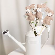 Article Figurine décorative de lapin de Pâques pour les décorations printanières et les accents saisonniers, 42 cm, lot de 8