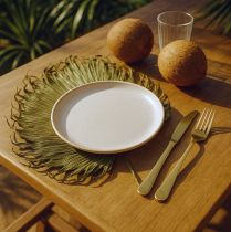 Article Décoration de feuilles de palmier pour compositions exotiques et décorations de table, 5 pièces