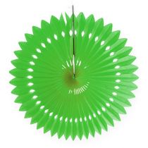 Article Fleur en papier alvéolé, vert, Ø 40 cm 4 p.