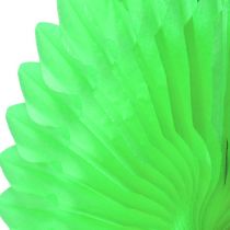 Article Fleur en papier alvéolé, vert, Ø 40 cm 4 p.