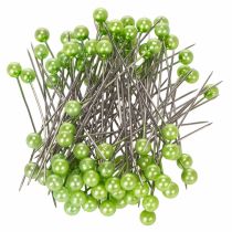 Article Épingles à tête ronde Ø6mm 65mm vert pomme 100pcs