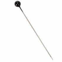 Article Épingles à tête perlée Ø6mm 65mm Noir, métal et plastique, boîte de 100