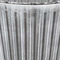 Article Pot déco en métal avec poignées en jute Ø25,5 cm