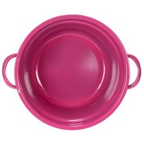 Article Set de 3 Coupelles en Métal Coloré avec Anses - 17 cm