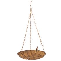 Article Coupe suspendue décorative, décoration de jardin, aspect rouille, Ø31cm, L62cm