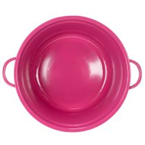 Article Lot de 3 coupes en métal colorées avec anses - Décoration de printemps 25 cm